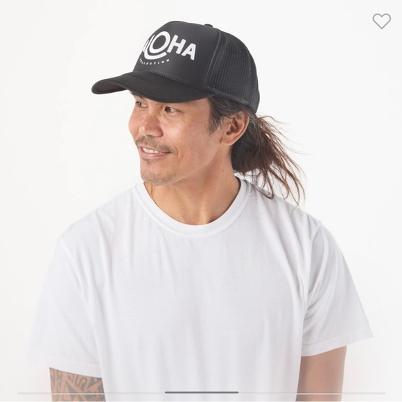 ALOHA Collection Black Logo Trucker Hat - Picture 3 of 5